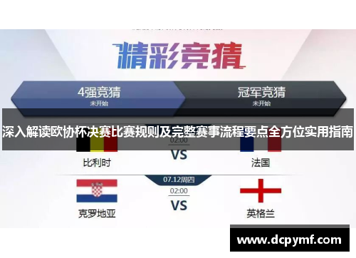 深入解读欧协杯决赛比赛规则及完整赛事流程要点全方位实用指南 深入解读欧协杯决赛比赛规则及完整赛事流程要点全方位实用指南